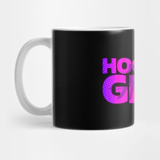 Ice Hockey Girl Pink and Purple Design For Players Mug